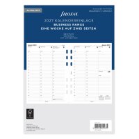 FILOFAX Kalendereinlage 2027 - A5 - 1 Woche = 2 Seiten -...