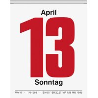 BRUNNEN Abreißkalender 2027 Nr. 13 - 98×142mm...