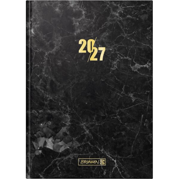 BRUNNEN Buchkalender Mod. 795 2027 „Graphite“ | A5, Papier