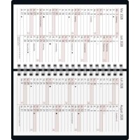 rido Taschenkalender 2027 Modell. TM 17/contacter - A6 quer - Kunstleder grau
