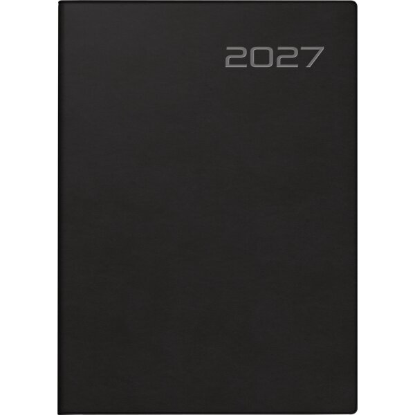 rido Taschenkalender Mod. Technik III 2027 | A6, Kunststoff, schwarz
