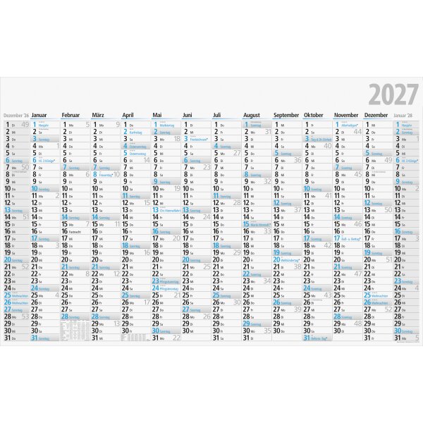 rido Plakatkalender 2027 | 1210×770 mm