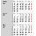 rido 3-Monats-Tischkalender 2027- 90×120mm - rot/schwarz