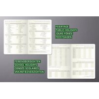 SIGEL Monats-Kalenderheft 2027 Conceptum - A5 - Softcover dunkelblau
