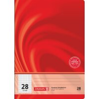 Vivendi Schulheft A4 - Lin28 - kariert mit Rand - Premium...