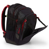satch match Schulrucksack Fire Phantom - ergonomisch, erweiterbar auf 35 Liter, extra Fronttasche