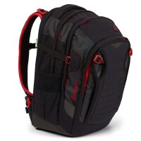 satch match Schulrucksack Fire Phantom - ergonomisch, erweiterbar auf 35 Liter, extra Fronttasche