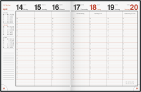 RIDO Wochenkalender 2024 Modell magnum, 2 Seiten = 1...