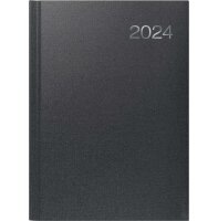 BRUNNEN Buchkalender 2024 Modell 763br, 2 Seiten = 1...