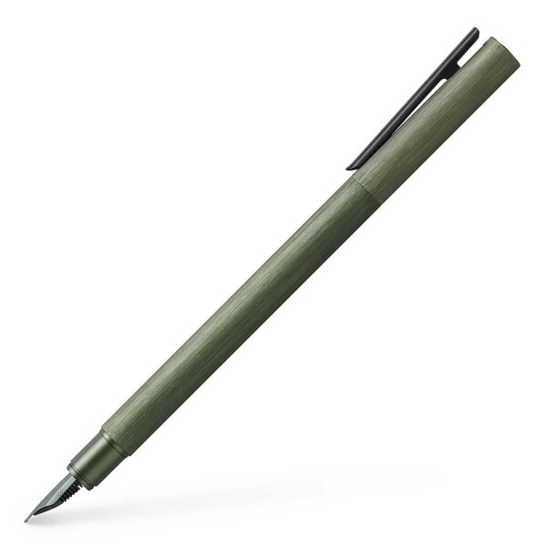 FABER-CASTELL Füller Neo Slim Aluminium olivgrün M