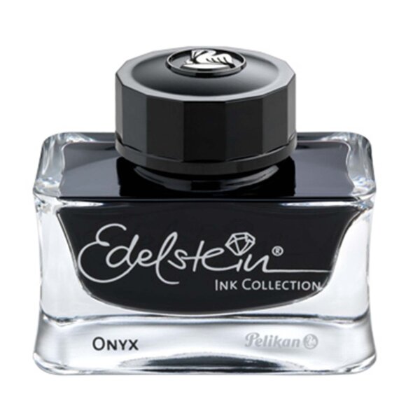 Edelstein Tinte im Glas onyx-schwarz-, Edelstein Ink Collection, 339408