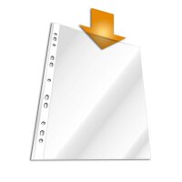 DURABLE Prospekthülle - A4 - glasklar - ober offen -...