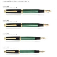 PELIKAN Füllhalter Souverän M805 Stresemann - Goldfeder F - fein - Exklusiver Kolbenfüllhalter mit 18K Goldfeder - 100436148