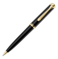 PELIKAN Kugelschreiber Souverän K800 schwarz, hochwertiger Drehkugelschreiber im Geschenk-Etui, 996983
