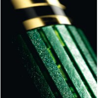 PELIKAN Füllhalter Souverän M1000 schwarz-grün - Kolbenfüllhalter mit Goldfeder