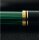 PELIKAN Füllhalter Souverän M1000 schwarz-grün - Kolbenfüllhalter mit Goldfeder